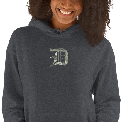 Detroit 'Old English D' Hoodie (Benjamins Edition) | Unisex Standard - Emb.