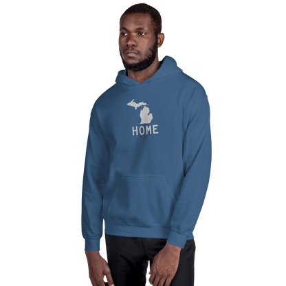 Michigan 'Home' Hoodie (Licence Plate Font) | Unisex Standard - Emb.