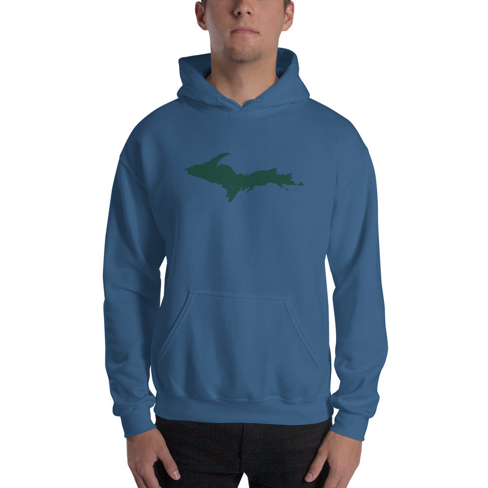 Michigan Upper Peninsula Hoodie (w/ Green UP Outline) | Unisex Standard