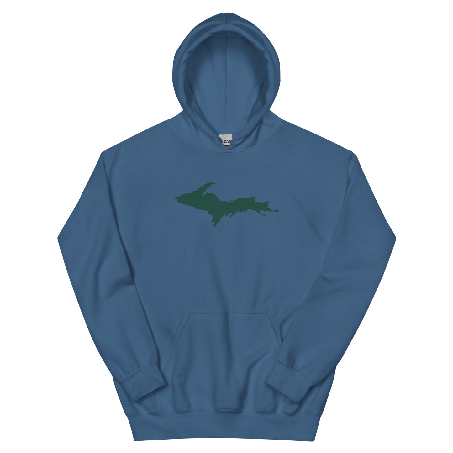 Michigan Upper Peninsula Hoodie (w/ Green UP Outline) | Unisex Standard