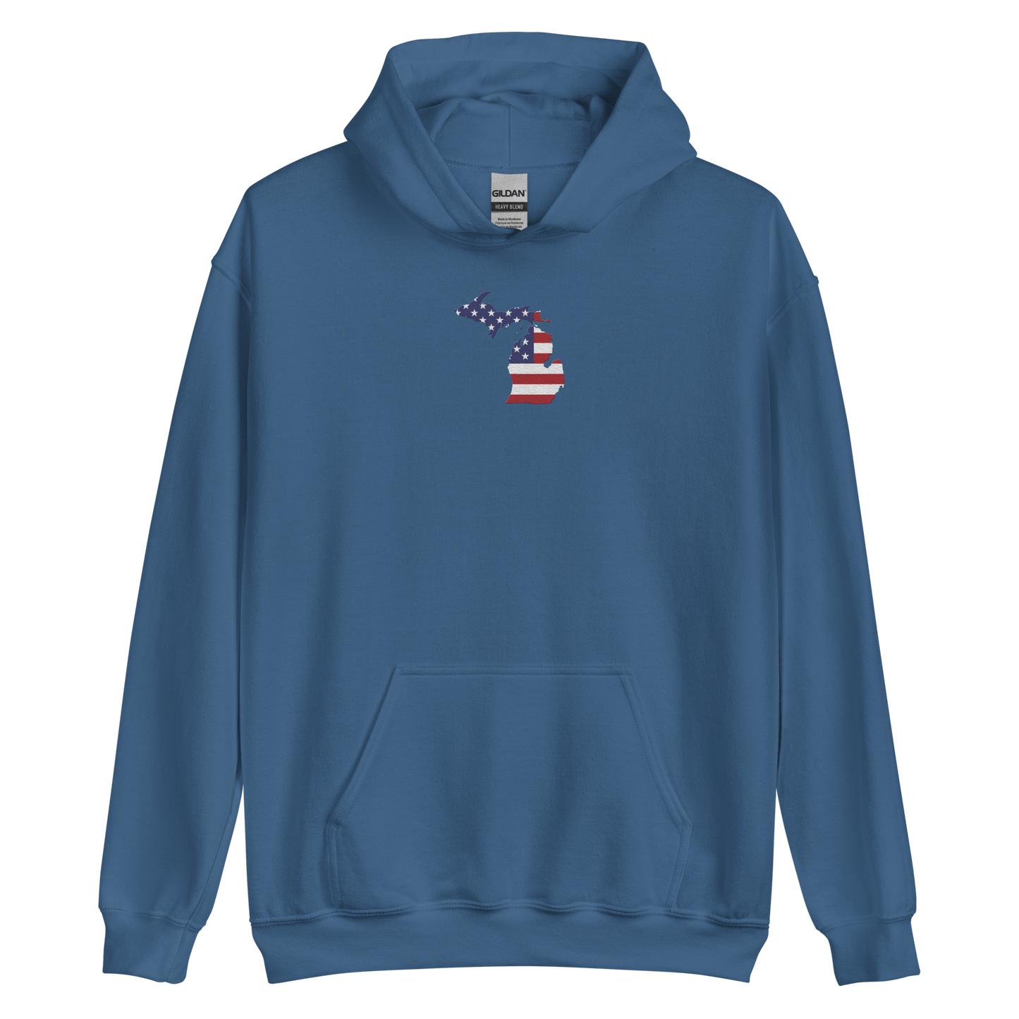 Michigan Hoodie (w/ MI USA Flag) | Unisex Standard - Emb.