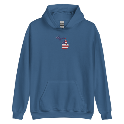 Michigan Hoodie (w/ MI USA Flag) | Unisex Standard - Emb.