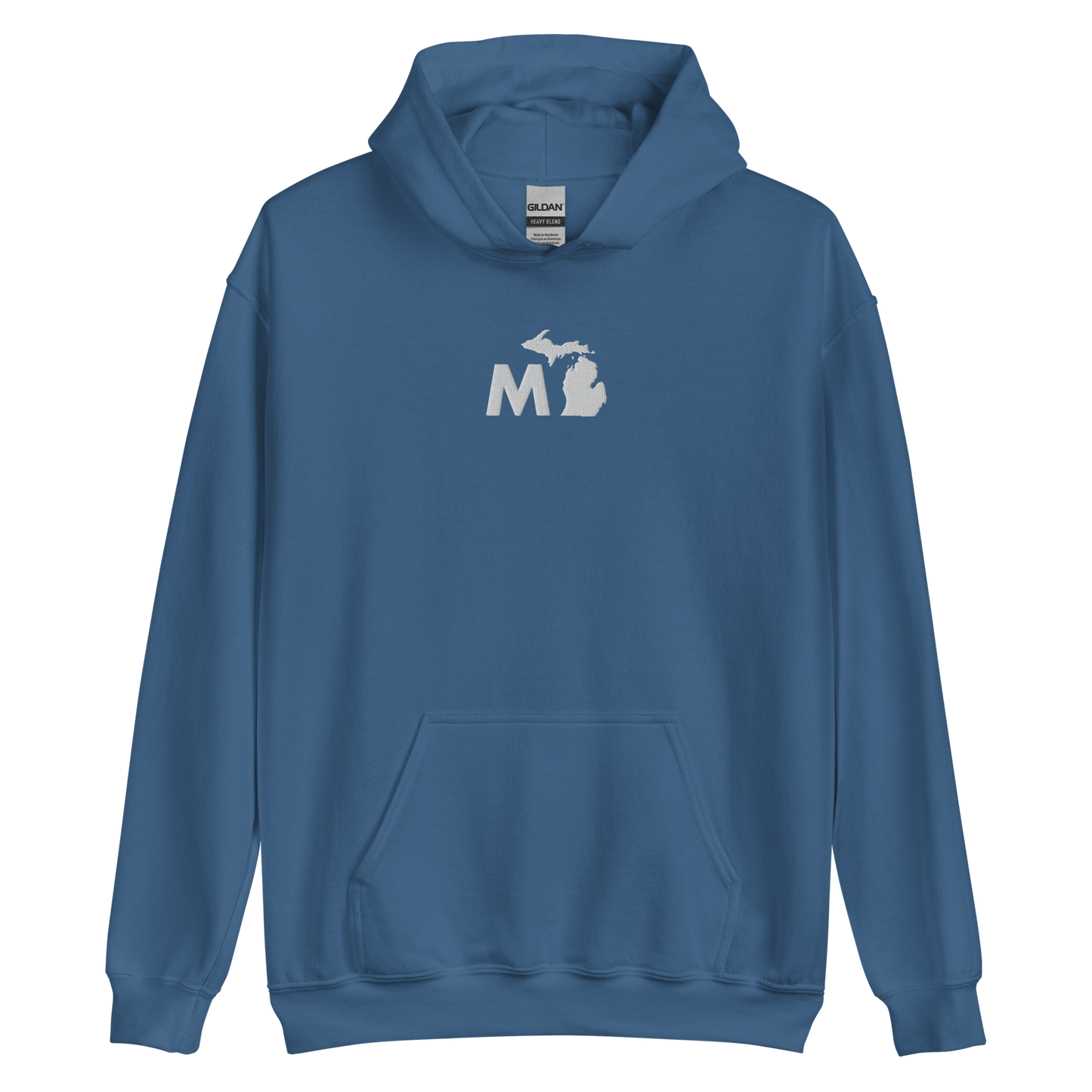 Michigan 'MI' Hoodie (Geometric Sans Font) | Unisex Standard - Emb.