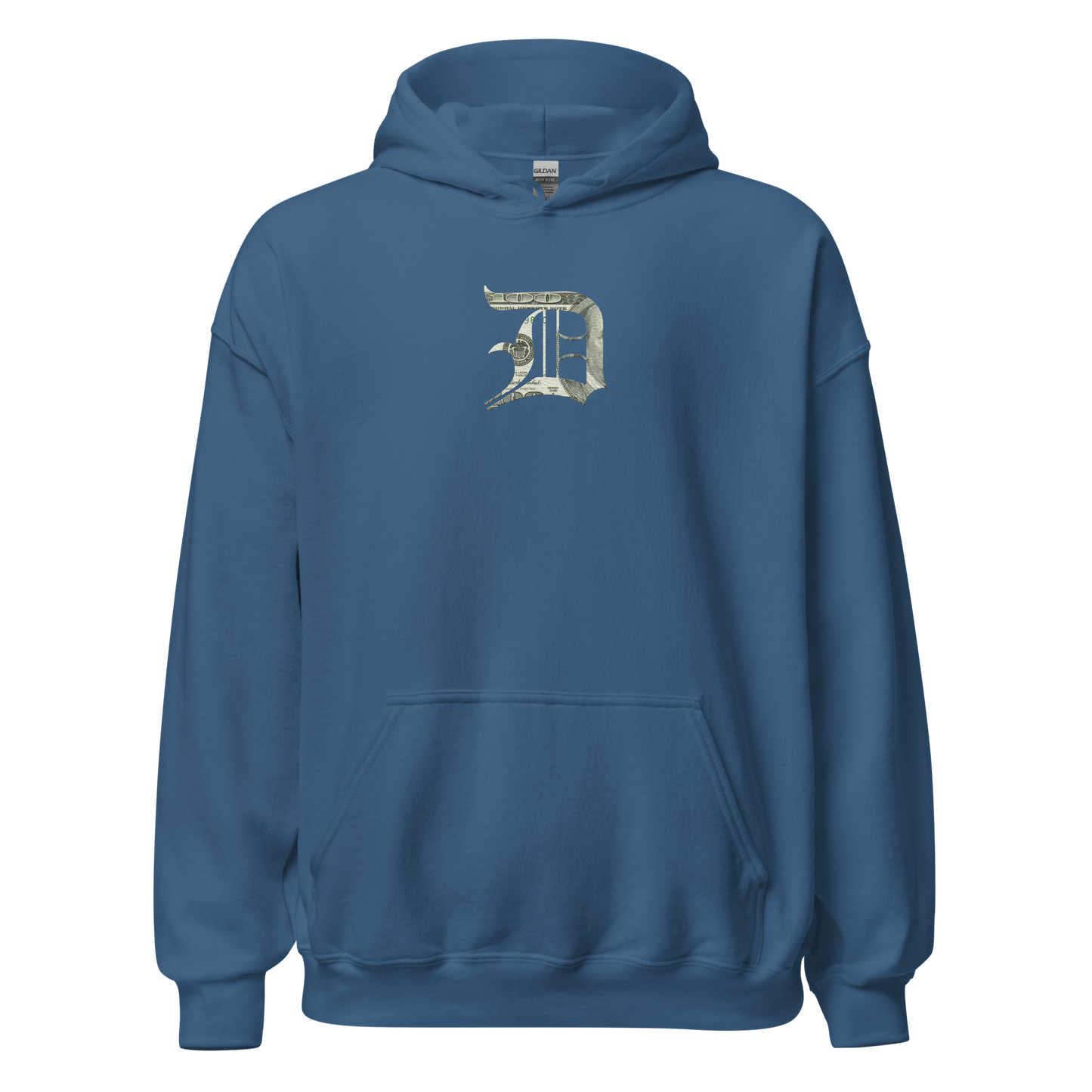 Detroit 'Old English D' Hoodie (Benjamins Edition) | Unisex Standard - Emb.