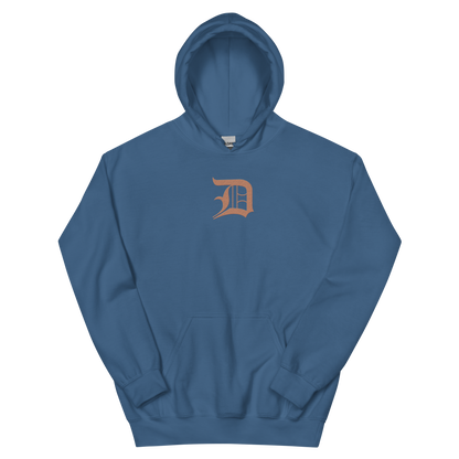 Detroit 'Old English D' Hoodie (Copper Color) | Unisex Standard - Emb.