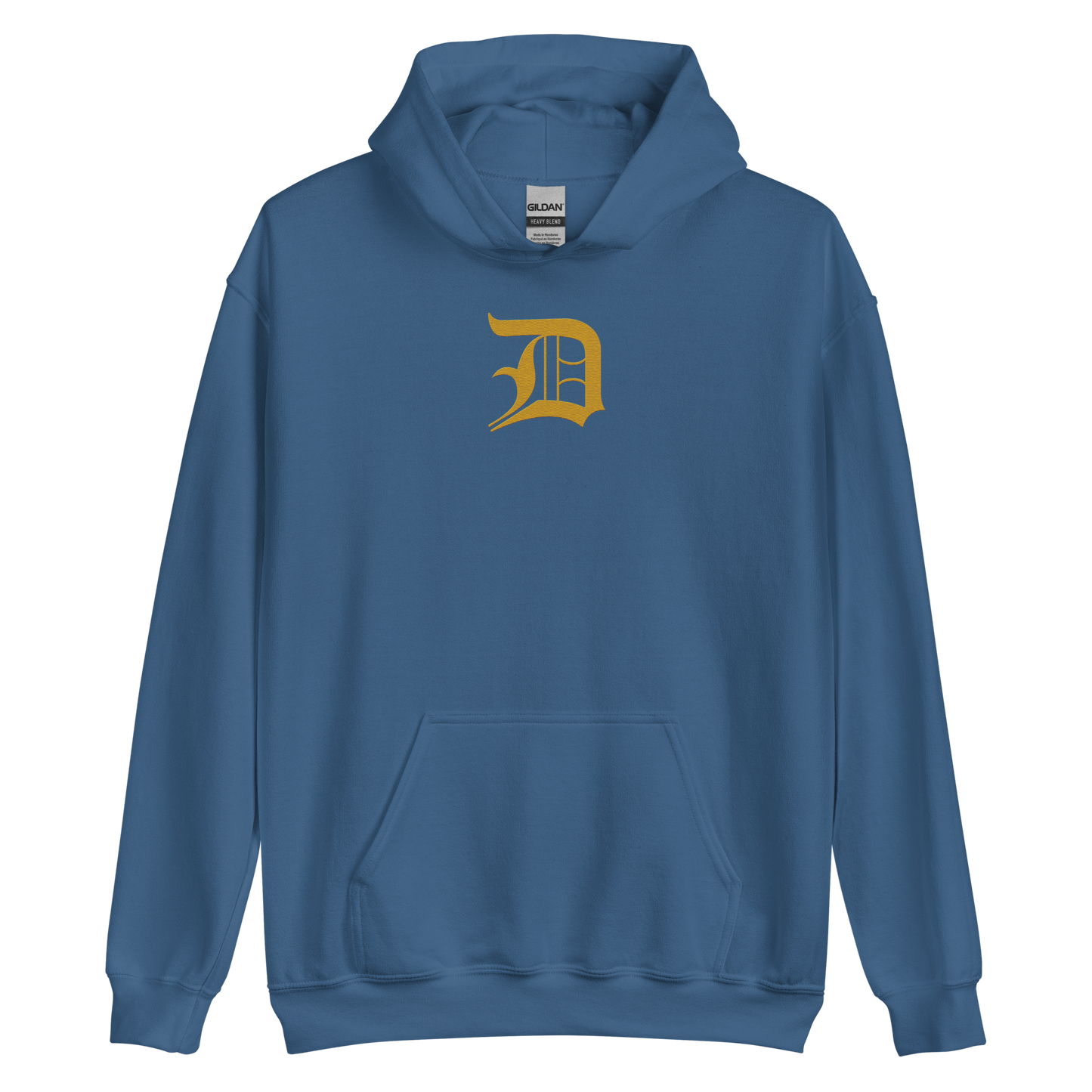 Detroit 'Old English D' Hoodie (Gold) | Unisex Standard - Emb.