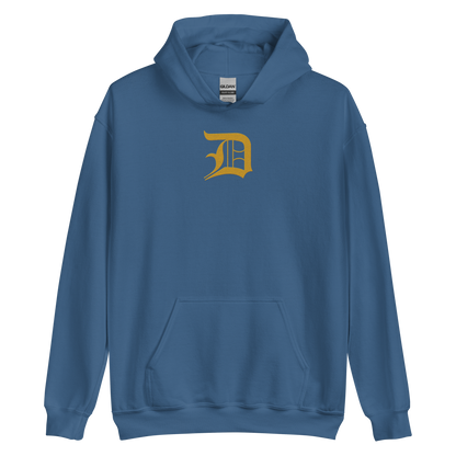 Detroit 'Old English D' Hoodie (Gold) | Unisex Standard - Emb.