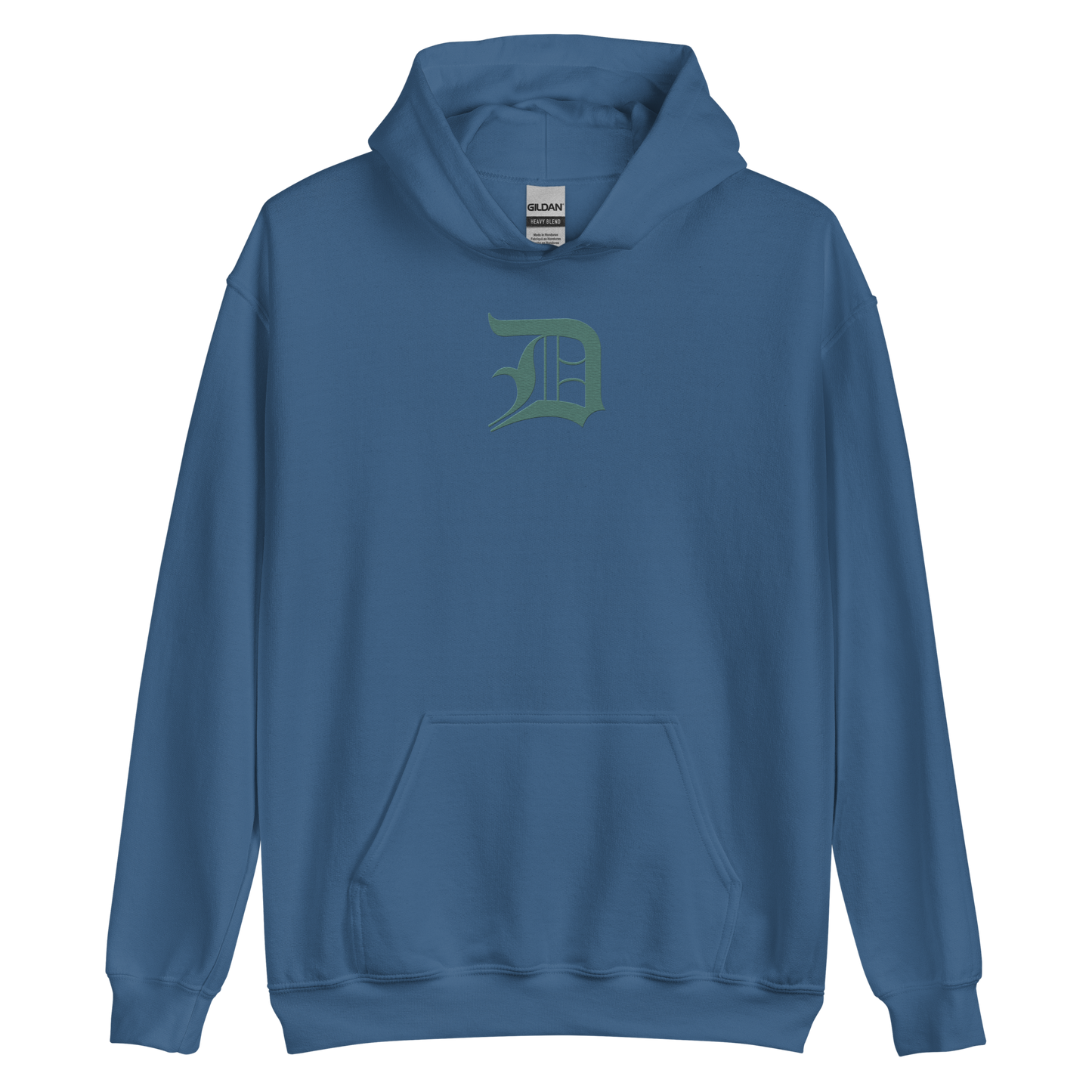 Detroit 'Old English D' Hoodie (Copper Green) | Unisex Standard - Emb.