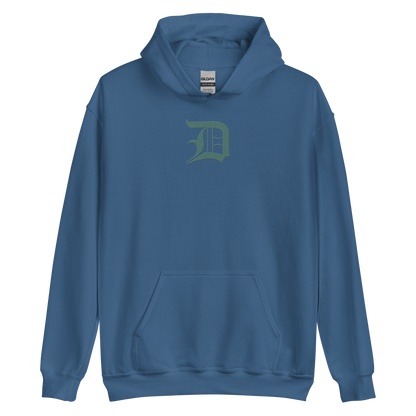 Detroit 'Old English D' Hoodie (Copper Green) | Unisex Standard - Emb.