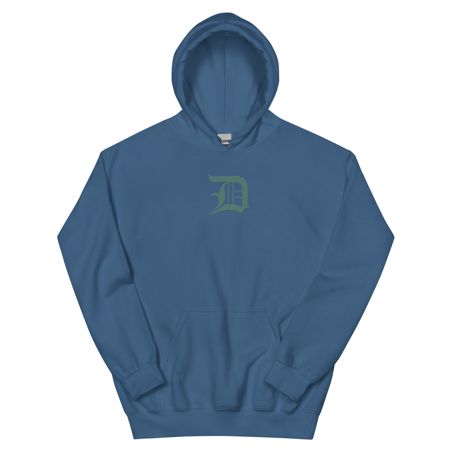 Detroit 'Old English D' Hoodie (Copper Green) | Unisex Standard - Emb.