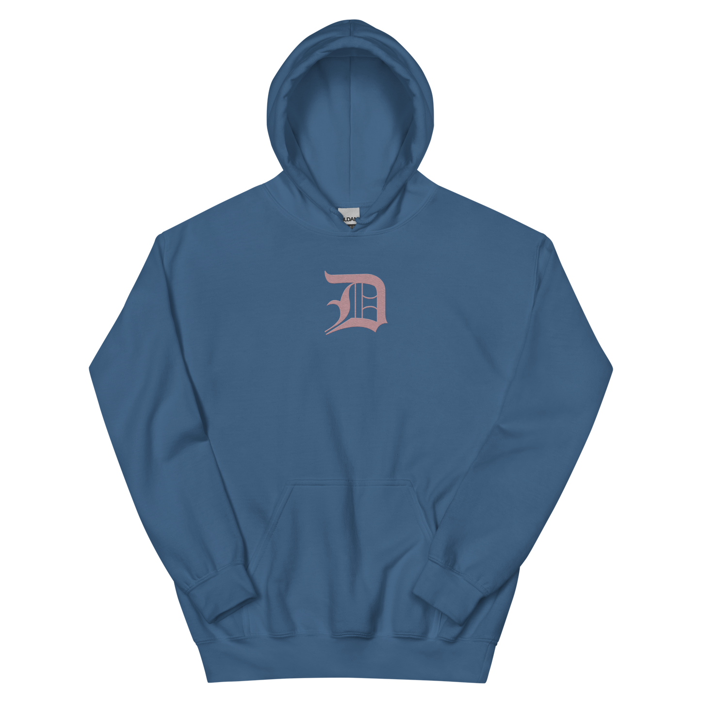 Detroit 'Old English D' Hoodie (Cherry Blossom Pink) | Unisex Standard - Emb.