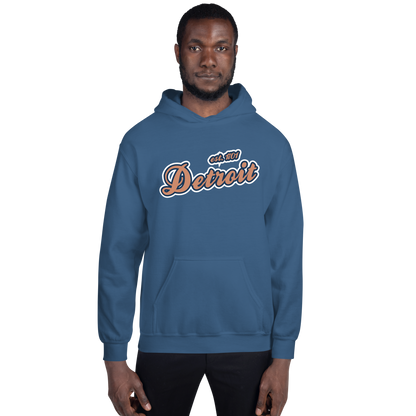 'Detroit EST. 1701' Hoodie (Copper Script Font) | Unisex Standard