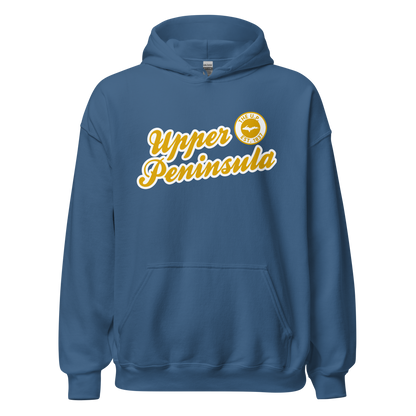 'Upper Peninsula EST. 1837' Hoodie (Gold Script Font) | Unisex Standard