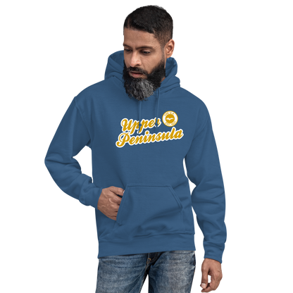 'Upper Peninsula EST. 1837' Hoodie (Gold Script Font) | Unisex Standard