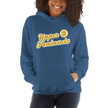 'Upper Peninsula EST. 1837' Hoodie (Gold Script Font) | Unisex Standard