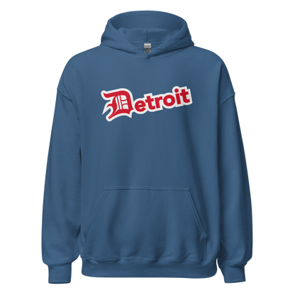 'Detroit' Hoodie (Aliform Red w/ Old English 'D') | Unisex Standard