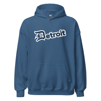 'Detroit' Hoodie (Navy w/ Old English 'D') | Unisex Standard