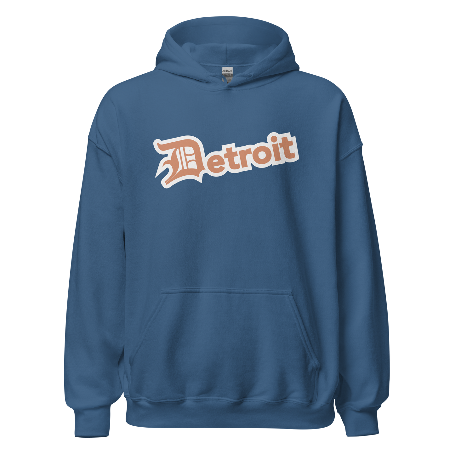 'Detroit' Hoodie (Copper w/ Old English 'D') | Unisex Standard