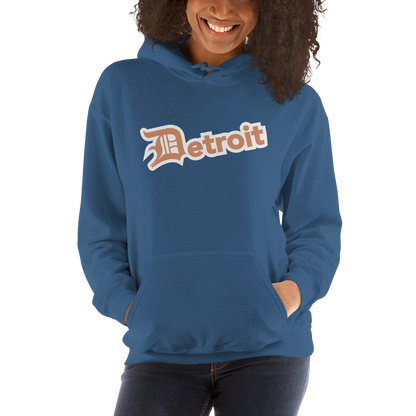 'Detroit' Hoodie (Copper w/ Old English 'D') | Unisex Standard