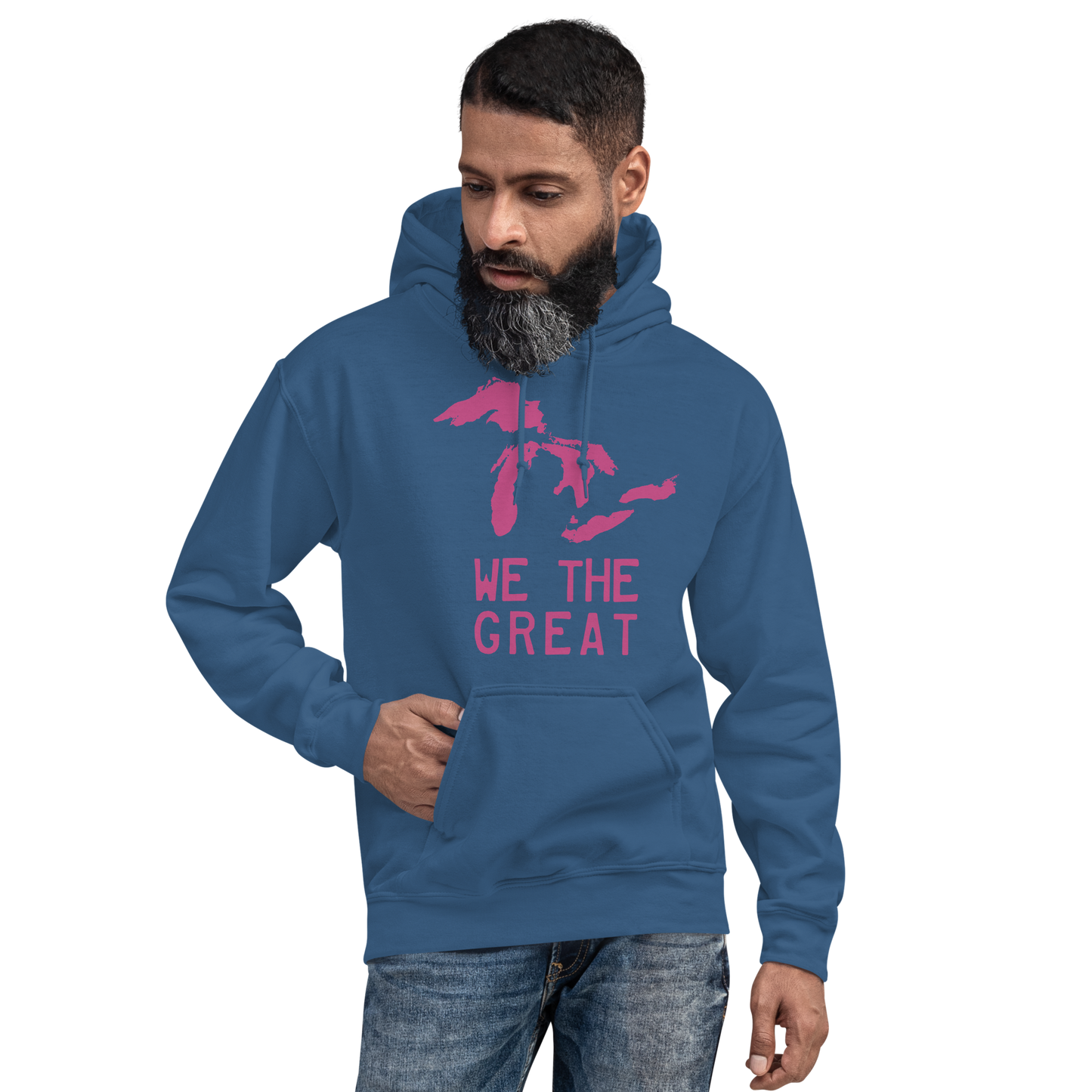 Great Lakes 'We the Great' Hoodie (Apple Blossom Pink) | Unisex Standard