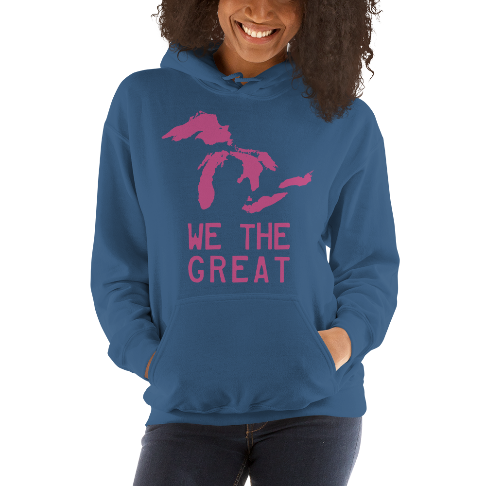 Great Lakes 'We the Great' Hoodie (Apple Blossom Pink) | Unisex Standard