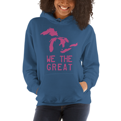 Great Lakes 'We the Great' Hoodie (Apple Blossom Pink) | Unisex Standard