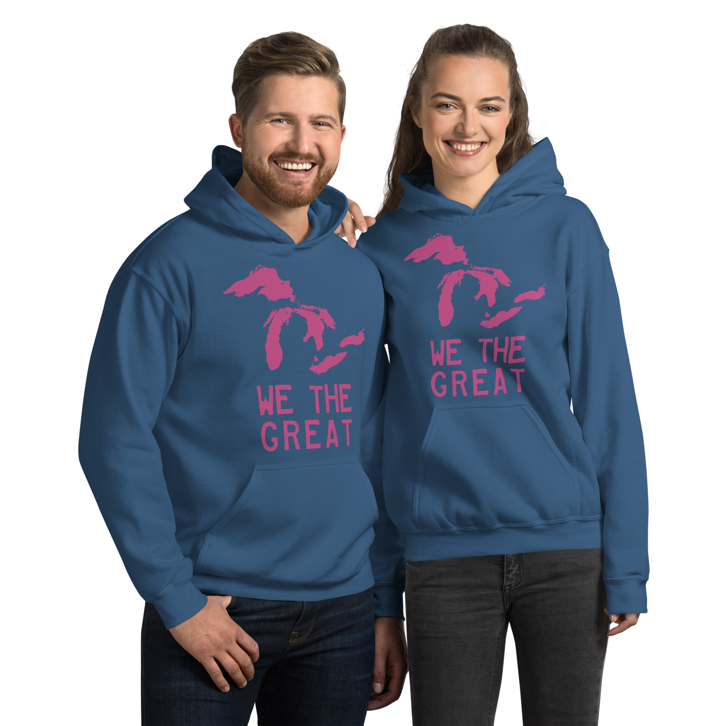 Great Lakes 'We the Great' Hoodie (Apple Blossom Pink) | Unisex Standard