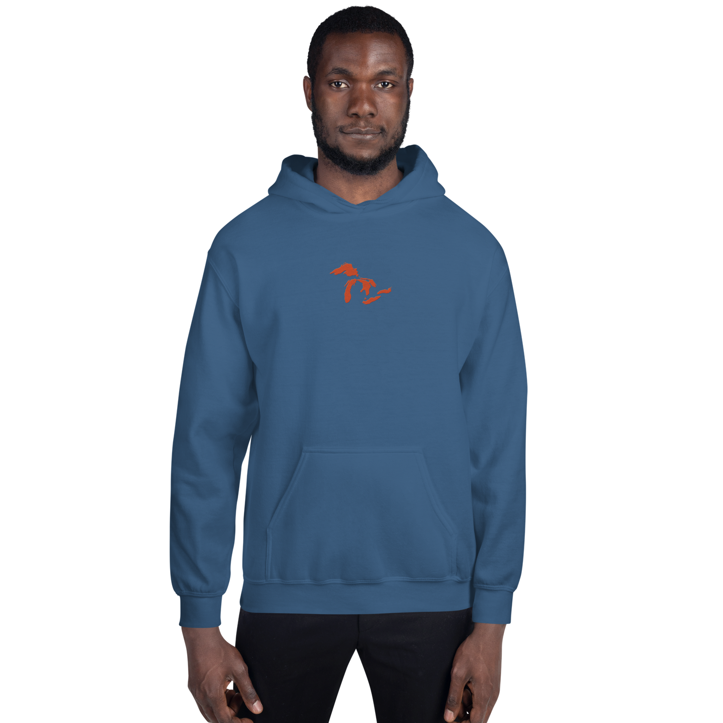 Great Lakes Hoodie (Maple Leaf Orange) | Unisex Standard - Emb.