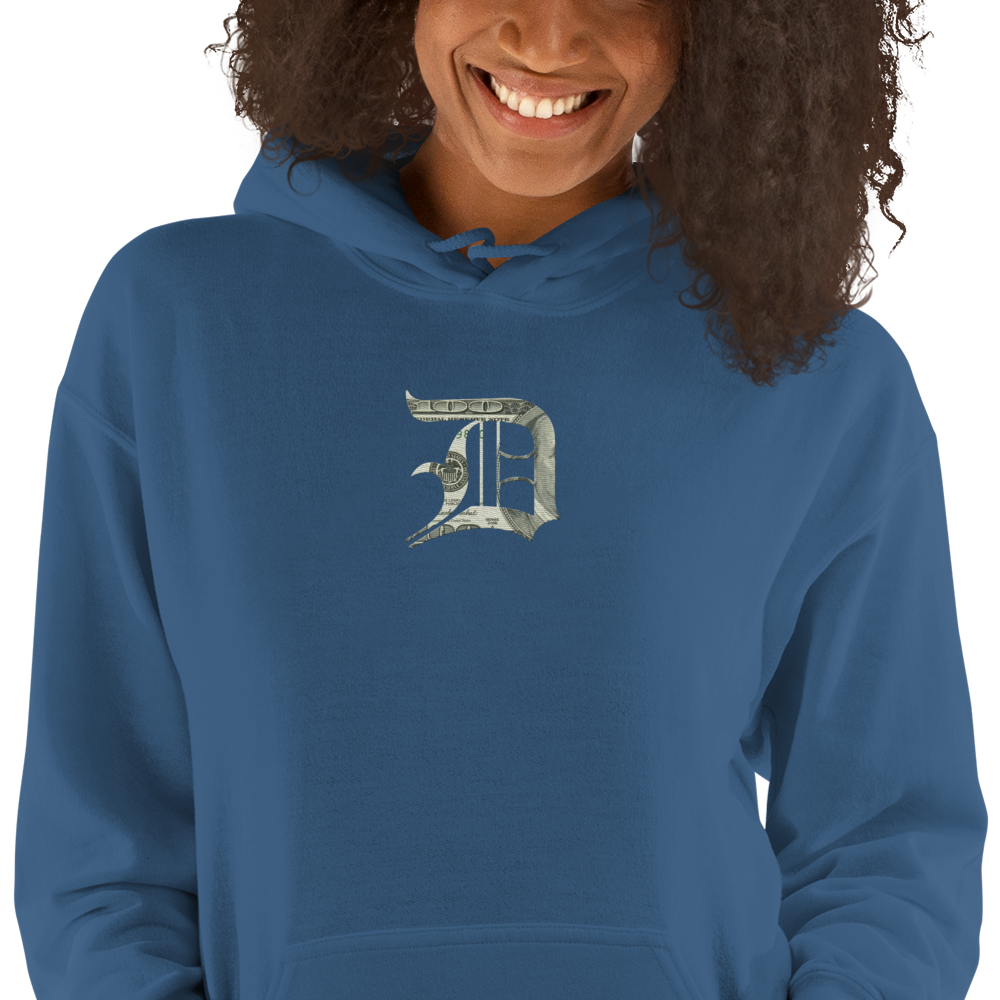 Detroit 'Old English D' Hoodie (Benjamins Edition) | Unisex Standard - Emb.