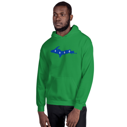 Michigan Upper Peninsula Hoodie (w/ UP Quebec Flag Outline) | Unisex Standard