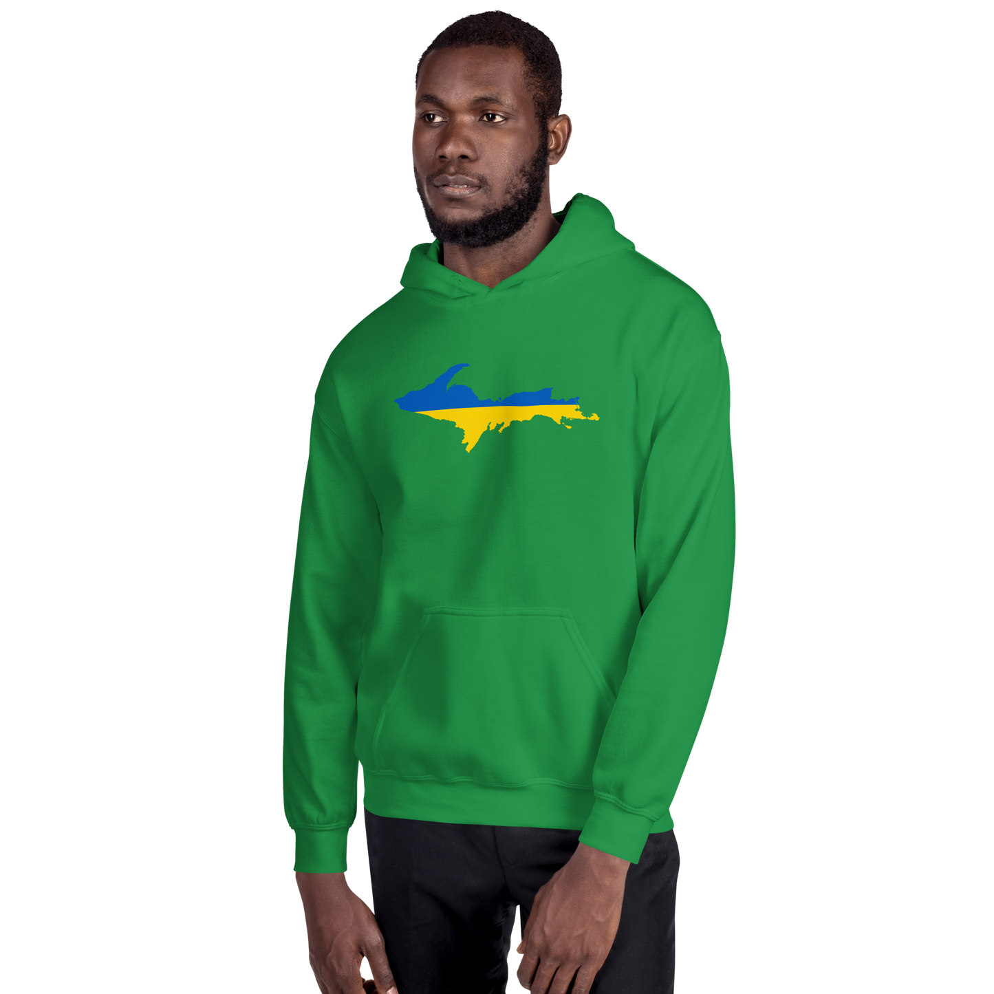 Michigan Upper Peninsula Hoodie (w/ UP Ukraine Outline) | Unisex Standard