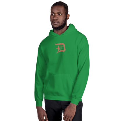 Detroit 'Old English D' Hoodie (Copper Color) | Unisex Standard - Emb.