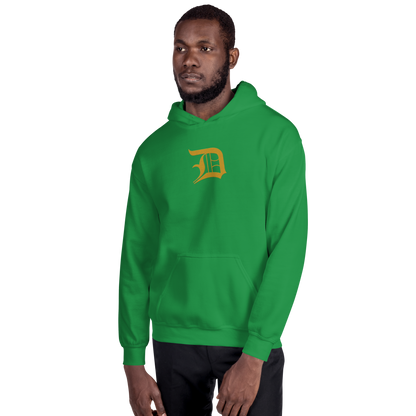 Detroit 'Old English D' Hoodie (Gold) | Unisex Standard - Emb.