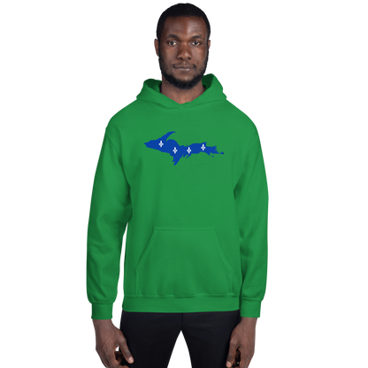 Michigan Upper Peninsula Hoodie (w/ UP Quebec Flag Outline) | Unisex Standard