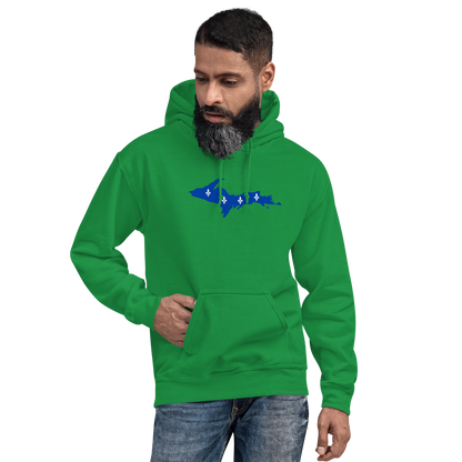 Michigan Upper Peninsula Hoodie (w/ UP Quebec Flag Outline) | Unisex Standard