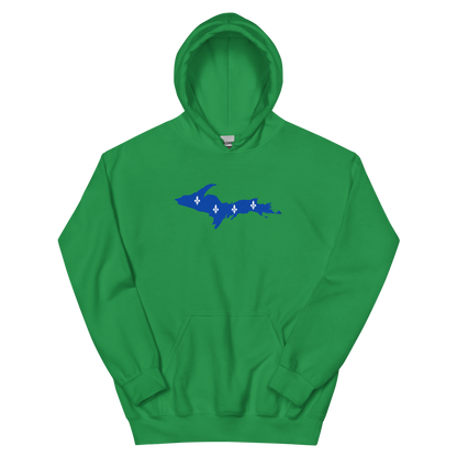 Michigan Upper Peninsula Hoodie (w/ UP Quebec Flag Outline) | Unisex Standard