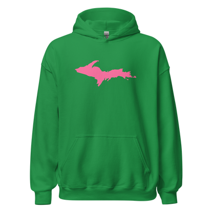 Michigan Upper Peninsula Hoodie (w/ Pink UP Outline) | Unisex Standard