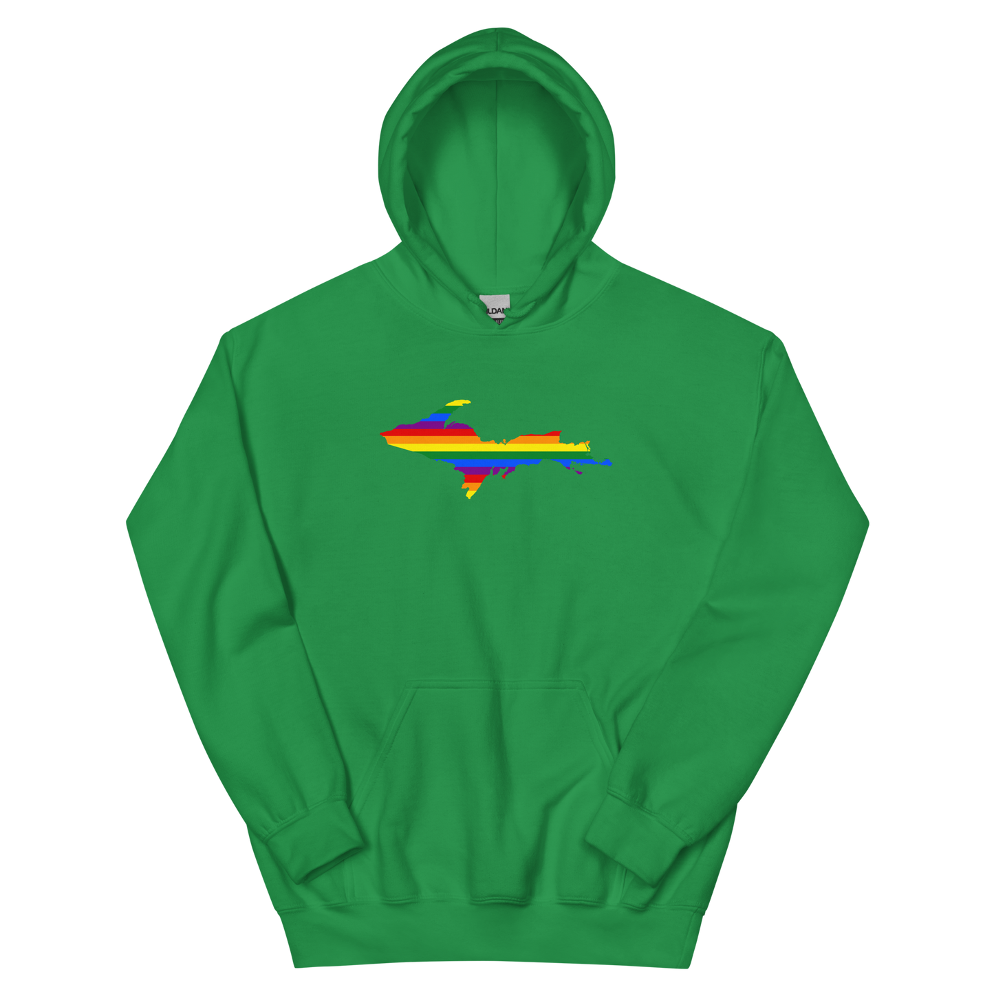 Michigan Upper Peninsula Hoodie (w/ UP Pride Flag Outline) | Unisex Standard