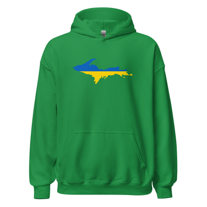 Michigan Upper Peninsula Hoodie (w/ UP Ukraine Outline) | Unisex Standard