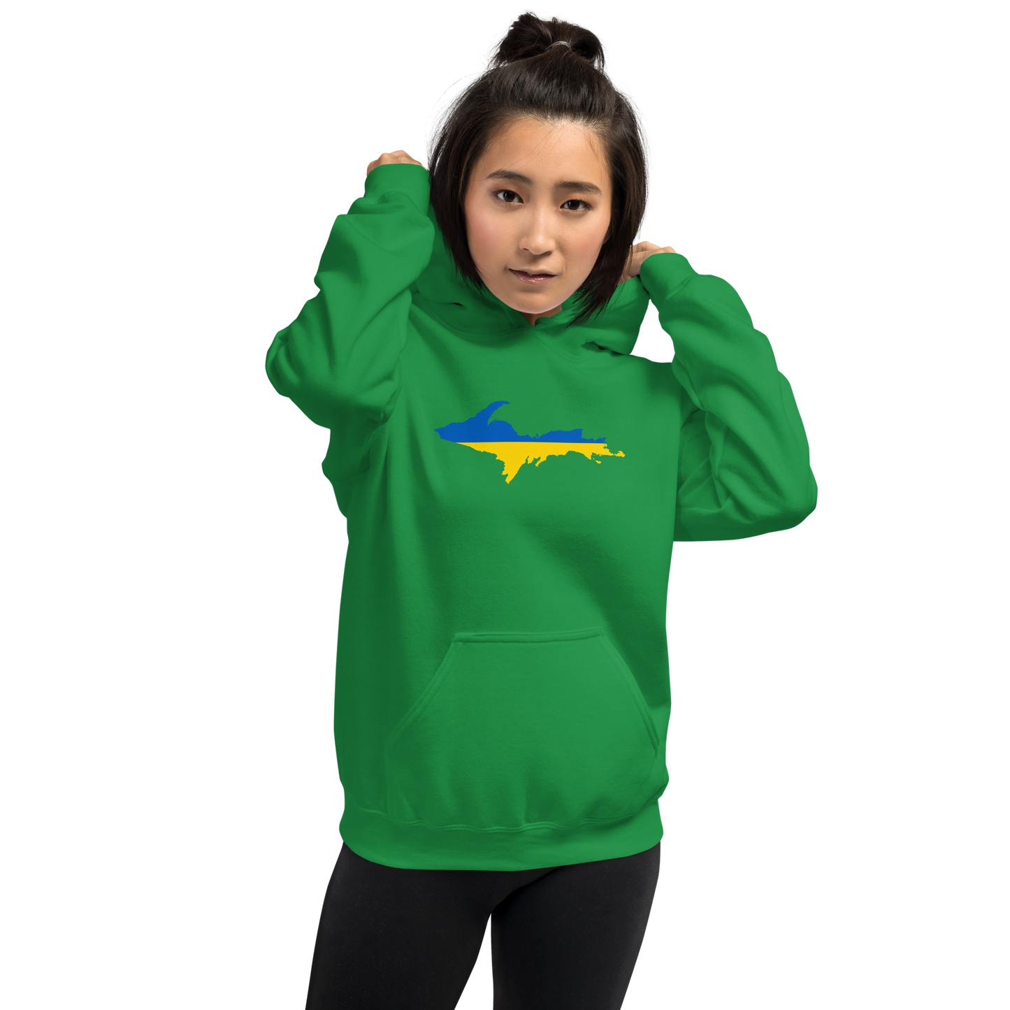 Michigan Upper Peninsula Hoodie (w/ UP Ukraine Outline) | Unisex Standard