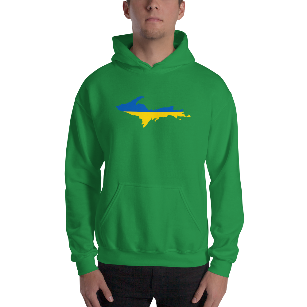 Michigan Upper Peninsula Hoodie (w/ UP Ukraine Outline) | Unisex Standard