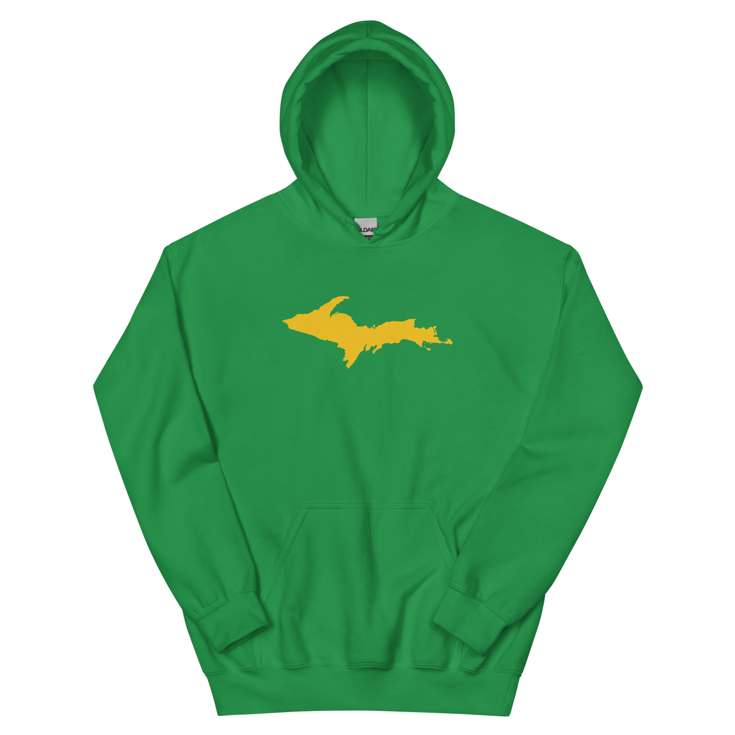 Michigan Upper Peninsula Hoodie (w/ Gold UP Outline) | Unisex Standard