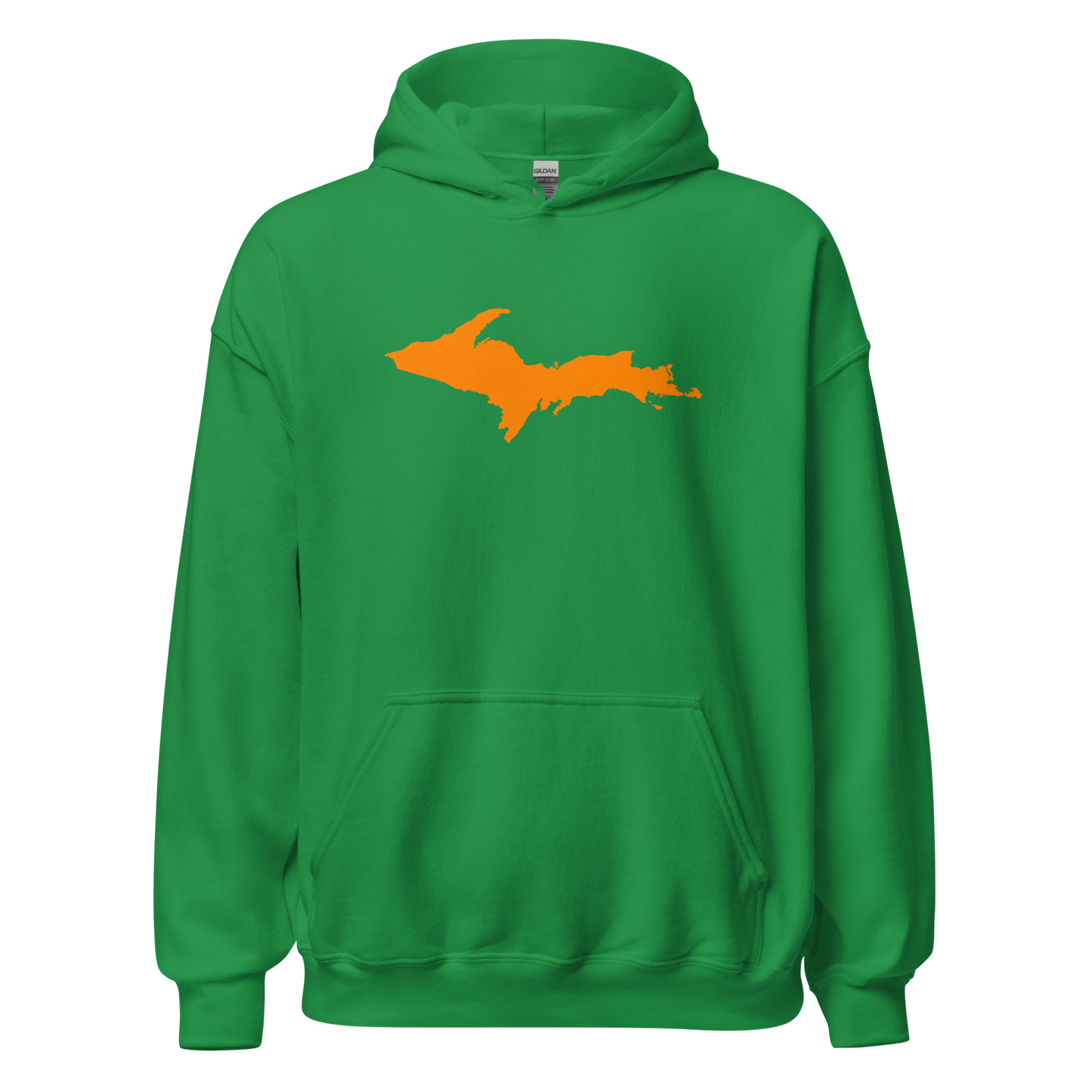 Michigan Upper Peninsula Hoodie (w/ Orange UP Outline) | Unisex Standard