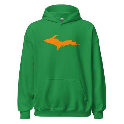 Michigan Upper Peninsula Hoodie (w/ Orange UP Outline) | Unisex Standard