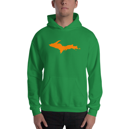 Michigan Upper Peninsula Hoodie (w/ Orange UP Outline) | Unisex Standard