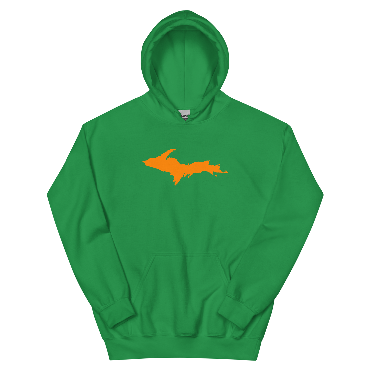 Michigan Upper Peninsula Hoodie (w/ Orange UP Outline) | Unisex Standard