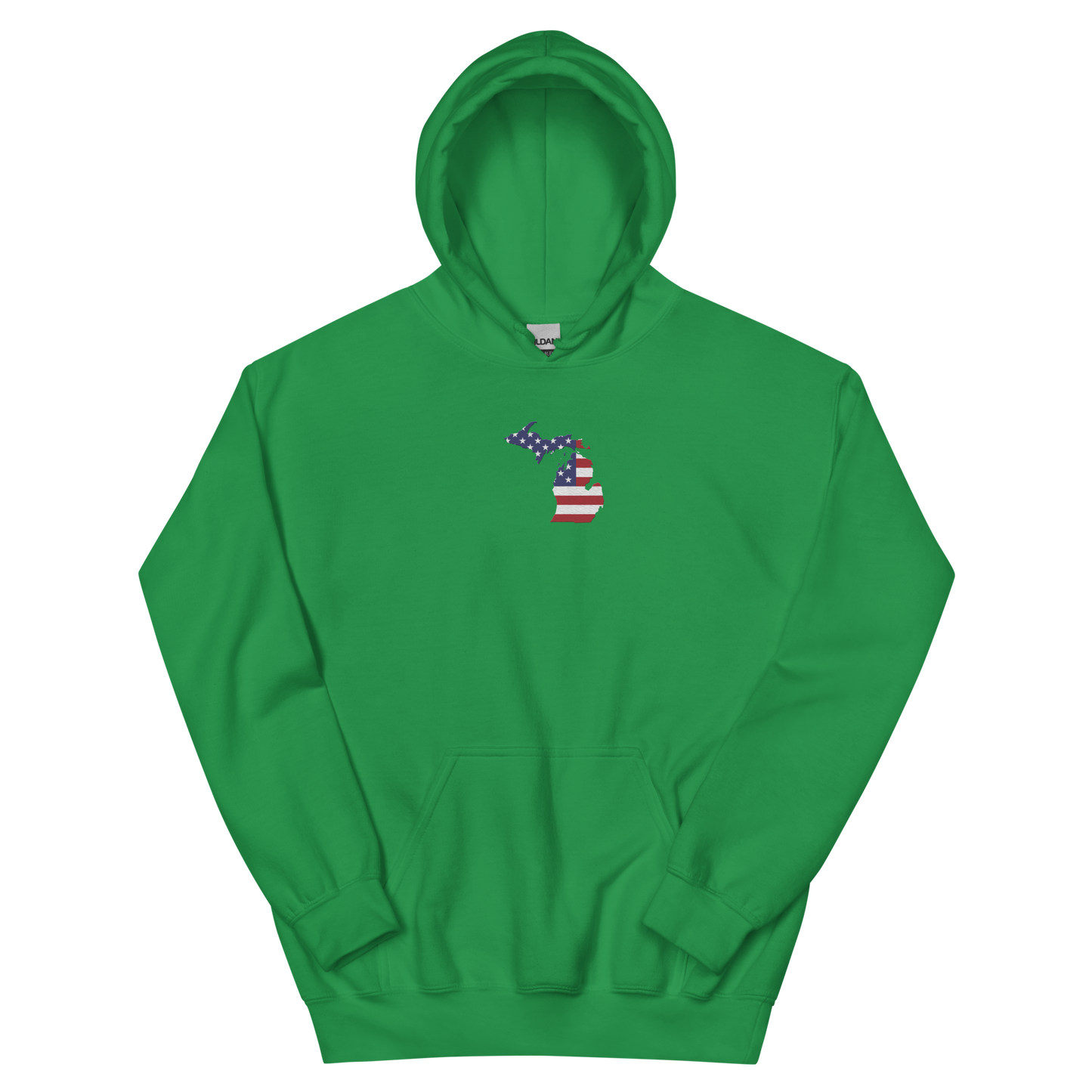 Michigan Hoodie (w/ MI USA Flag) | Unisex Standard - Emb.