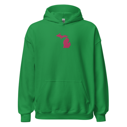 Michigan Hoodie (w/ Pink MI Outline) | Unisex Standard - Emb.