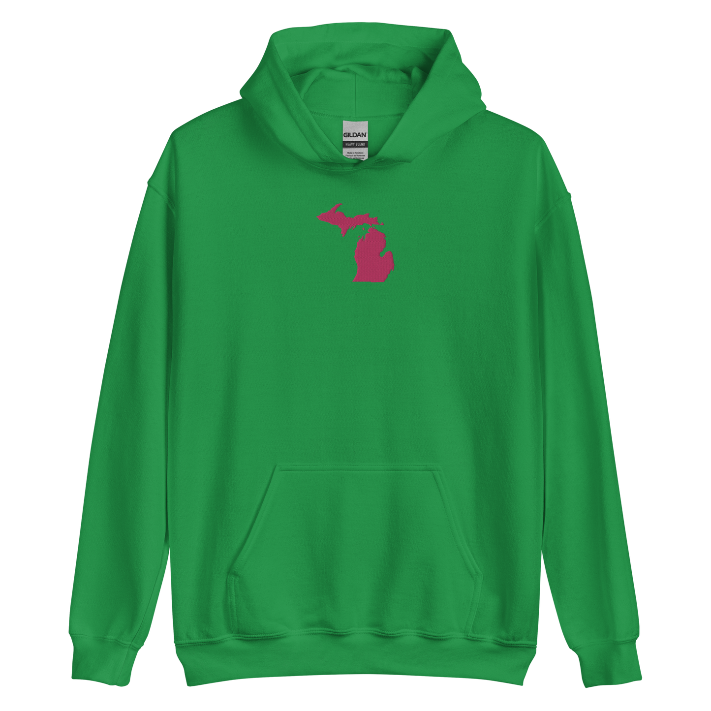 Michigan Hoodie (w/ Pink MI Outline) | Unisex Standard - Emb.