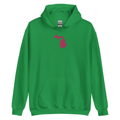 Michigan Hoodie (w/ Pink MI Outline) | Unisex Standard - Emb.